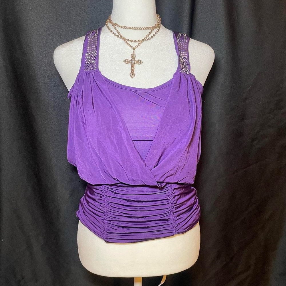 Bebe purple blouse